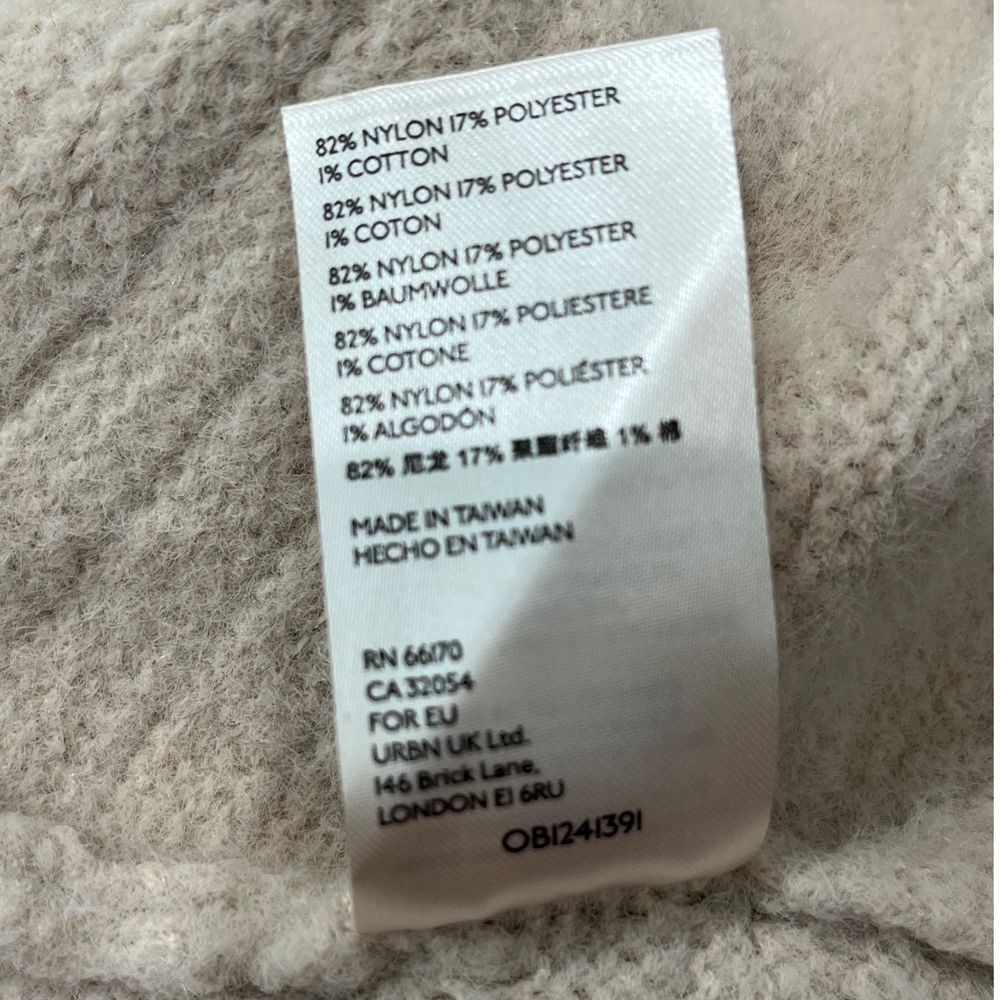 Free People Cream Ribbed Cardigan size large - Picture 9 of 9